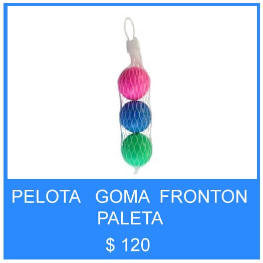 pelota goma fronton playa