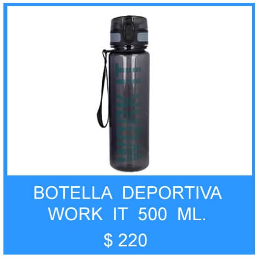 botella deportiva work it 500 ml.