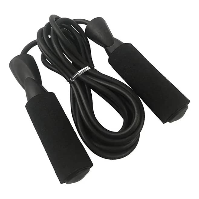 Cuerda saltar con rulemanes 2.20 mt negra