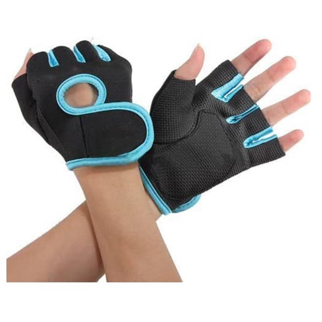 guantes pesas con muñequera