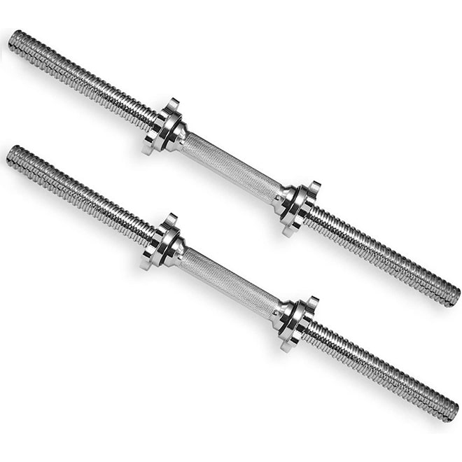 mancuerna cromada gimnasio