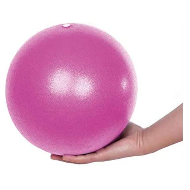 Mini pelota 22 cm yoga pilates fitness rosado